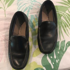 Sperry Topsider black driving Mocs 10.5